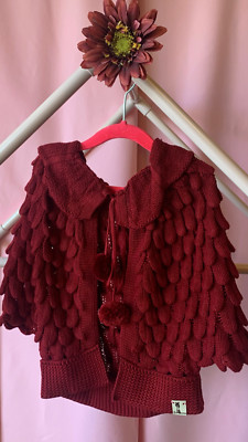 Girls Knitted Capes,Beautiful Knitted Capes 4 colors,Sizes 3 - 6
