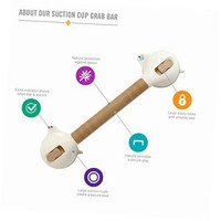 Suction Cup Grab Bar With Germ Protection, Sand Suction Cup Grab Bar With Germ Protection, Sand