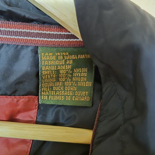 Timberland Smock Jacket Red Weathergear Down Padded Hooded Size Medium - Picture 6 of 9
