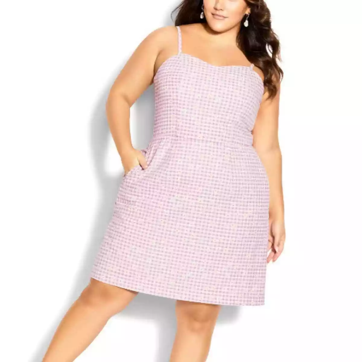 City chic gingham dress cheap