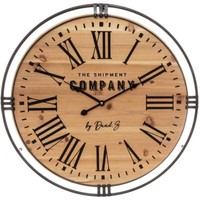 Runde Wanduhr Colonial, Holz, Ø 58 Cm - Atmosphera