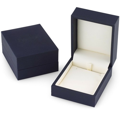 14 kt Weißgold Radiant Cut 1,00 ct London Blautopas Anhänger - Bild 4 von 4