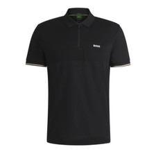 HUGO BOSS MENS POLO PHILIX PIMA BLACK 50538177001