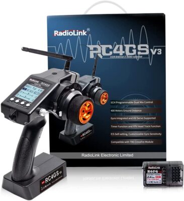 【在庫処分】Radiolink RC4GS V3 5CH RC送信機、R6FGジ Radiolink RC4GS V3 5CH プロポセット R6FG受信機 技適マーク付き