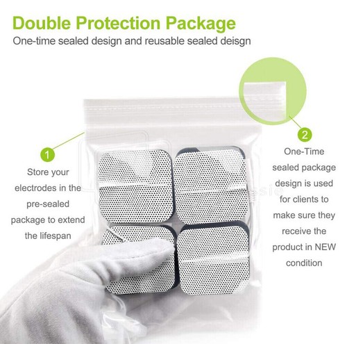 24pcs TENS Unit Electrode Pads Replacement for TENS EMS Massage Self-Adhesive - Picture 5 of 8