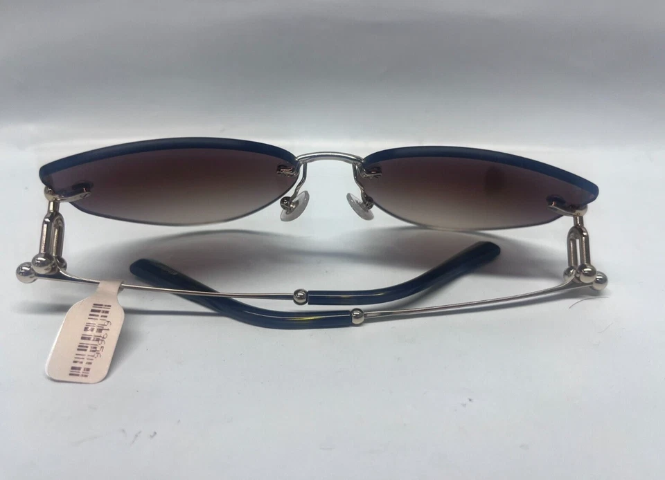 Очки солнцезащитные Tiffany & Co TF3096 бледно-золотистые, женские без оправы, БЕЗ ЧЕХЛА - Изображение 3 из 4