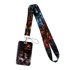 Mortal Kombat Fighting Game Movie Sub-Zero Scorpion Lanyard With ID Badge Holder
