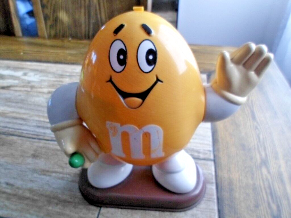 Yellow M&M M & M Candy Dispenser
