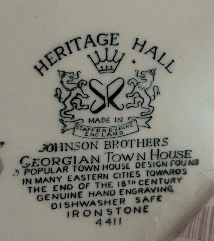 Heritage Hall Johnson Brothers 铁矿石 4411 44 件复古中国套装 — 第 4/4 张图片