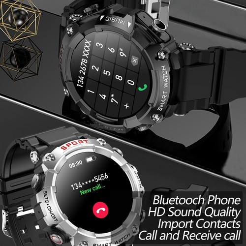 2-IN-1 Military Smart Watch With TWS Earbuds (Answer/Make Call) Fitness Tracker - Picture 11 of 23