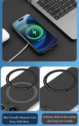 Matte Frameless Magsafe Case For iPhone 17 Pro Max 16 15 14 13 12 Plastic Cover - Picture 3 of 20
