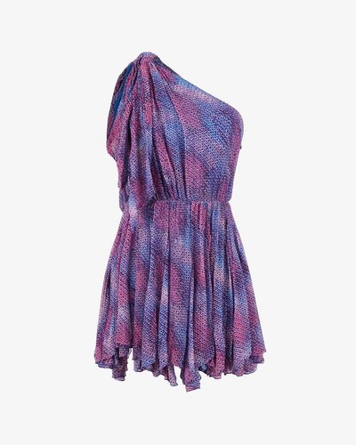 Isabel Marant Women's One Shoulder Floral Printed Short Mini Dress Size XS 34 - Picture 17 of 17