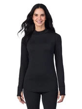 ClimateRight Plush Warmth Neck Frigid Weather Base Layer Tunic Black Size 3X