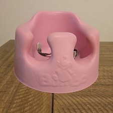 Bumbo Infant Floor Seat Baby Sit Up Chair with Adjustable Harness, Pink