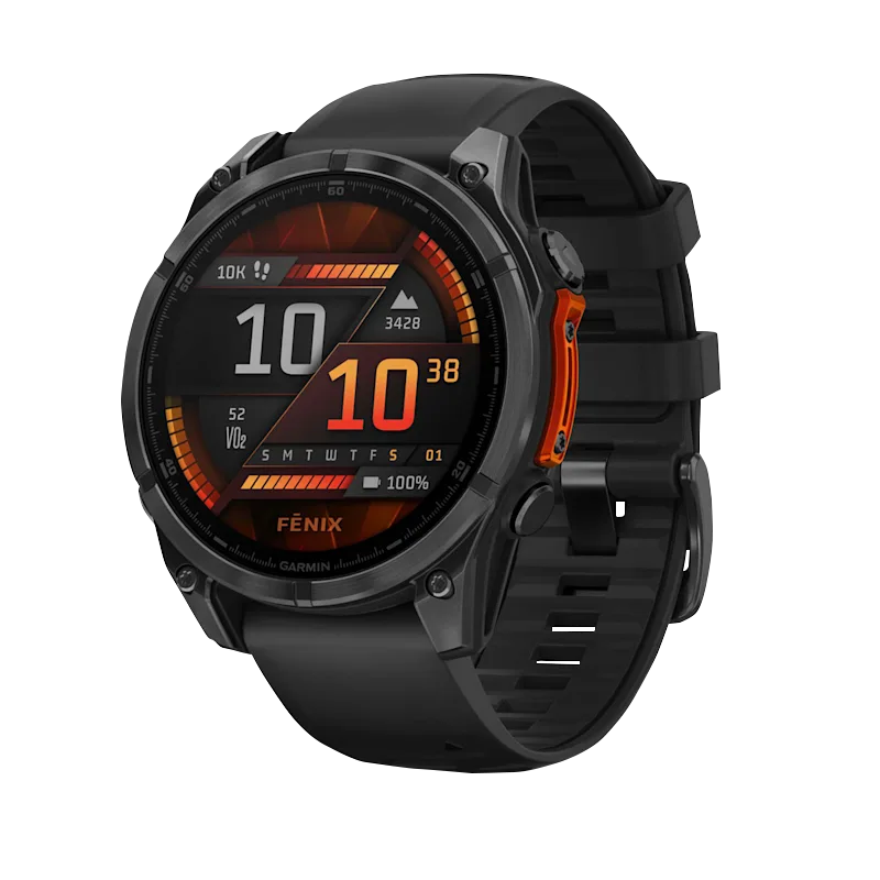 Garmin Fenix 8, 51 mm AMOLED, Slate Gray with Black Silicone Band