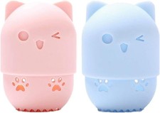 2 Pcs Beauty Blender Holder Makeup Sponge Holder Beauty Blender Travel Case Cute
