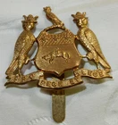WW1 THE YORKSHIRE REGIMENT (LEEDS PALS) MILITARY CAP BADGE SLIDER FIXING GILT