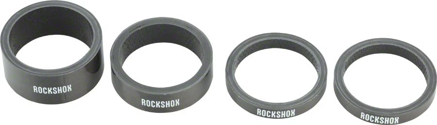 Pack de 2 Juego Espaciadores Auriculares RockShox UD Carbono, Incluye 5mm x 2, 10mm x 1 Foto 2 de 2