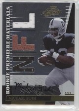 2007 Playoff Absolute Memorabilia Die-Cut NFL Signatures Michael Bush Auto 0q3
