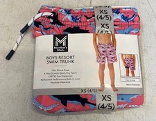 Member's Mark Boys Resort Swim Trunk Pink XS