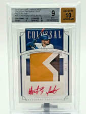 2019 Fernando Tatis Jr. National Treasures RPA Colossal Holo Silver /10 - BGS 9