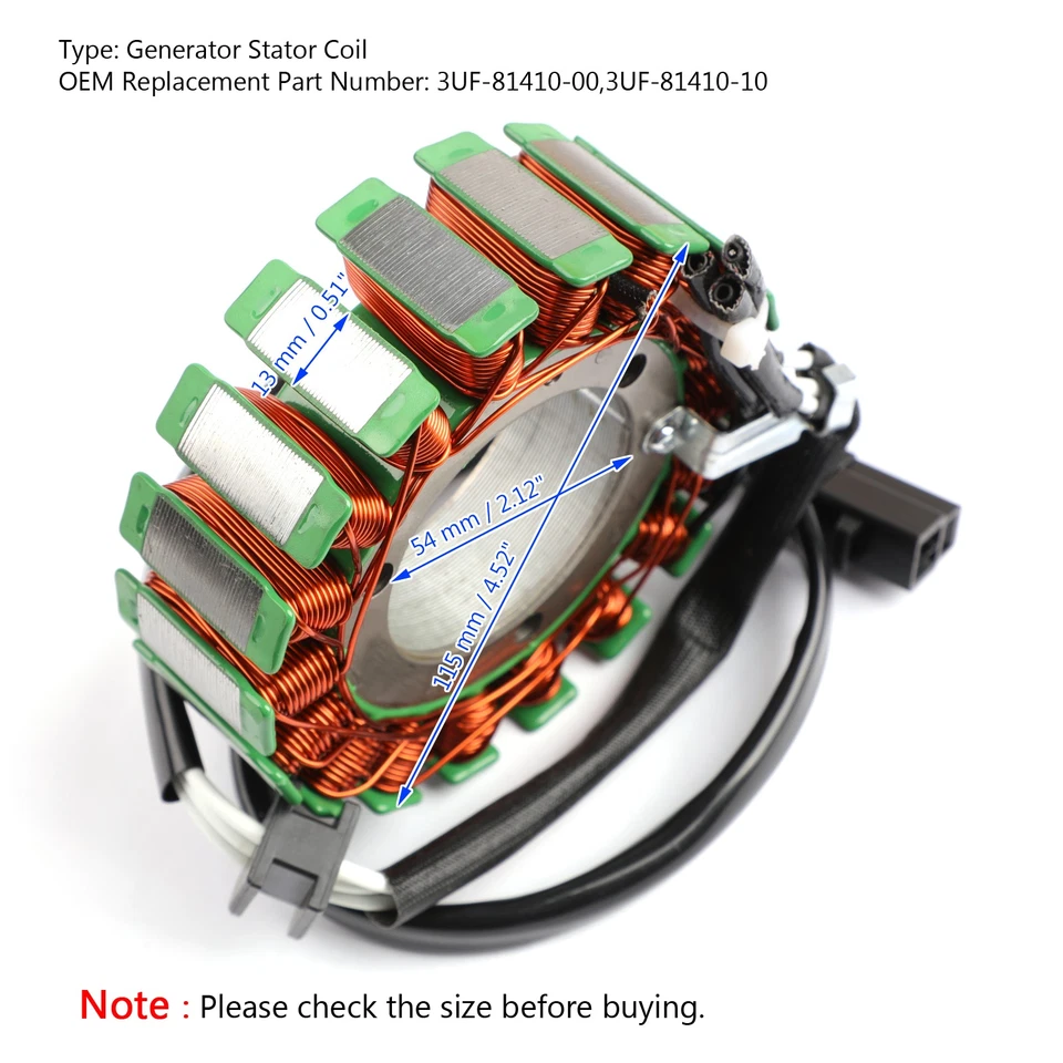 Generador de estator Megneto apto para Yamaha VMX12 VMX1200 V-Max Vmax 1200 90-2007 Foto 2 de 4