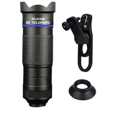 36X Phone Camera Telephoto Lens Zoom Fisheye Lens For iPhone For Samsung R