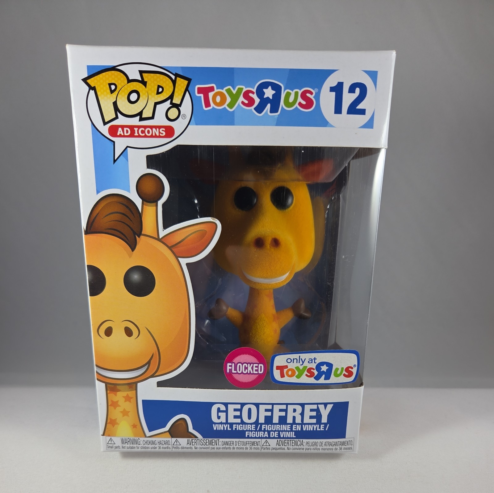 R Us Geoffrey Flocked Toys R Us (exclusive) #12 Damaged