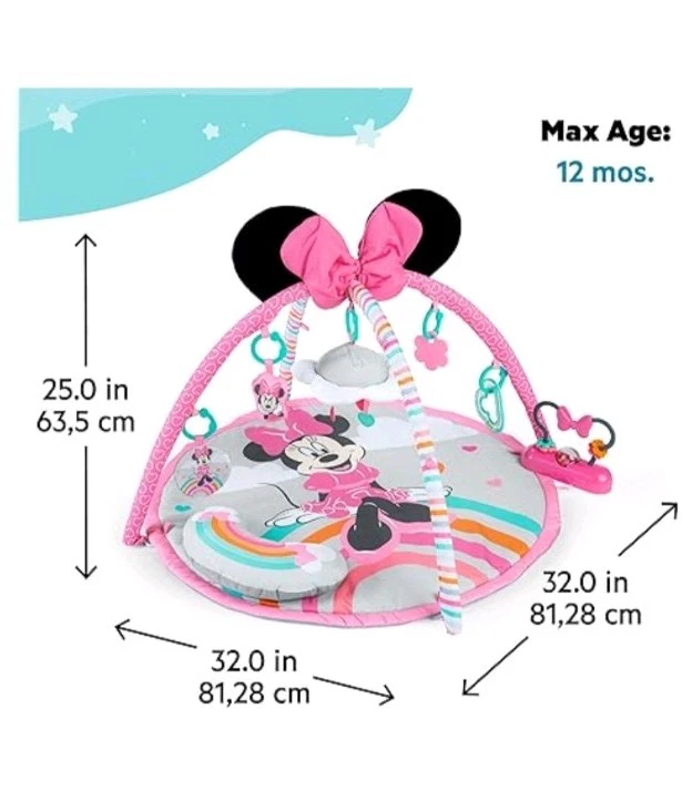 Gimnasio de actividades Bright Starts Disney Minnie nuevo en caja Foto 3 de 4