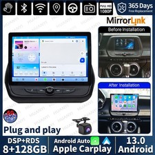 128GB Android 13 Car Stereo Radio GPS Apple Carplay Screen For Chevrolet Camaro