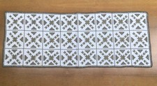 Cypriot Lefkara Linen Hand Embroidered Doyle NEW 75x29cm Rectangle Ex. Condition
