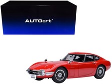 Autoart 79547 1/18 1967 Toyota 2000GT RHD (Right Hand Drive) Red