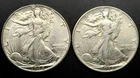Lot Of Two 90% Silver 1944 Walking Liberty Half Dollar 50c Coins!