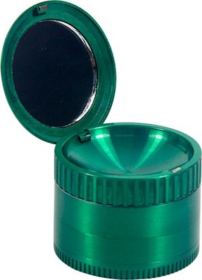 2'' Viking Axe Herb Grinder with Mirror Lid, 4-Piece Aluminum Spice Crusher gift