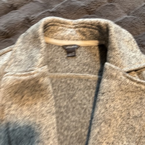 Eddie Bauer Women XS Zip Snap Button Fleece Jacket Sweater Heather Gray Warm - Picture 3 of 9