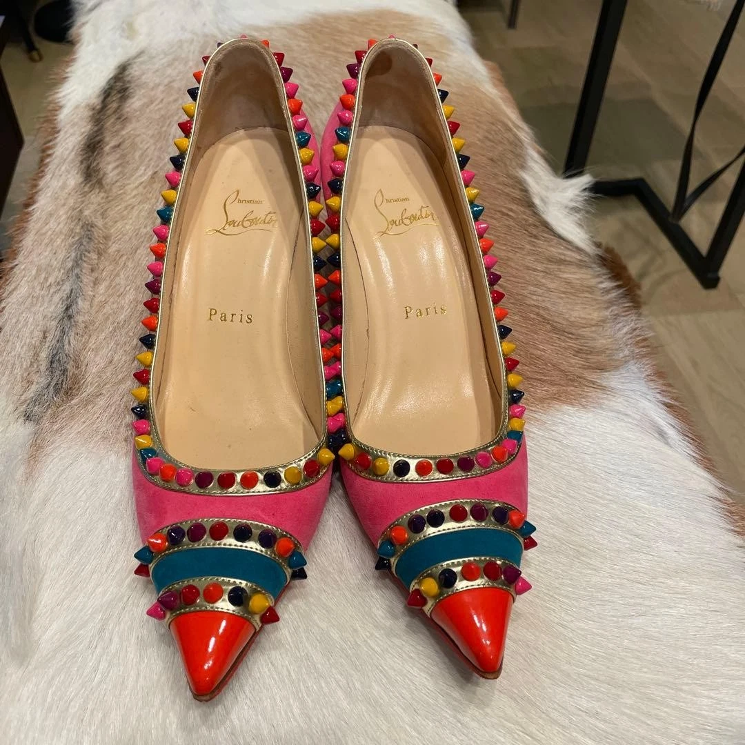 Christian Louboutin Block Multicolor Heels for Women for sale | eBay