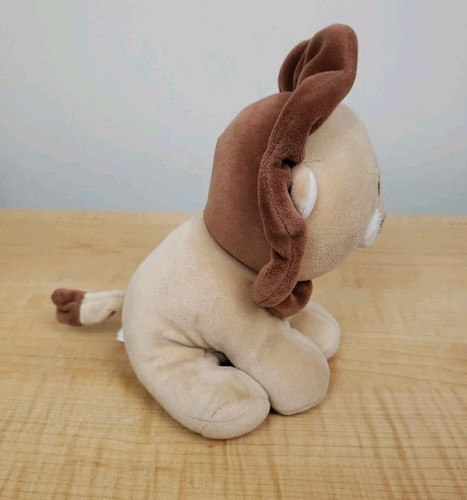 TY Löwe Jungtier Hüpfburg weicher Velours Plüsch beige braun 8 Zoll sitzend - Bild 3 von 12
