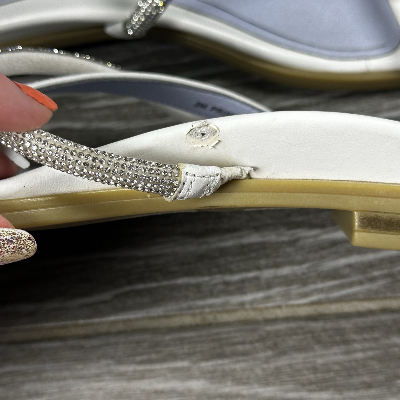 Vionic Prism Straps Slide Sandals White Leather S… - image 7