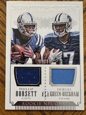 2015 Panini National Treasures /99 Dorial Green-Beckham Phillip Dorsett RC