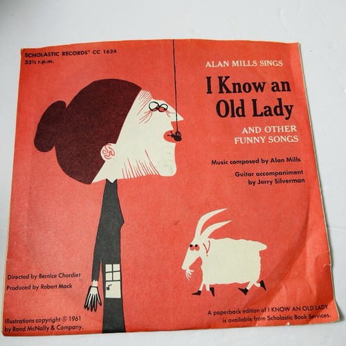 Vintage Scholastic Records I Know An Old Lady and Ballerina Barbie 33 1/3 RPM - Picture 2 of 5