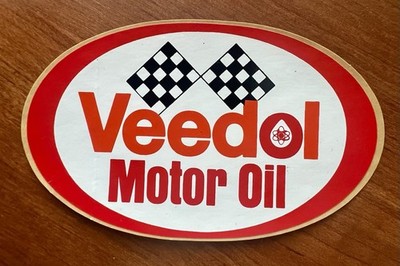 Vintage Veedol Motor Oil Sticker Racing NHRA Decal 5 1/4  X 3 1/4 