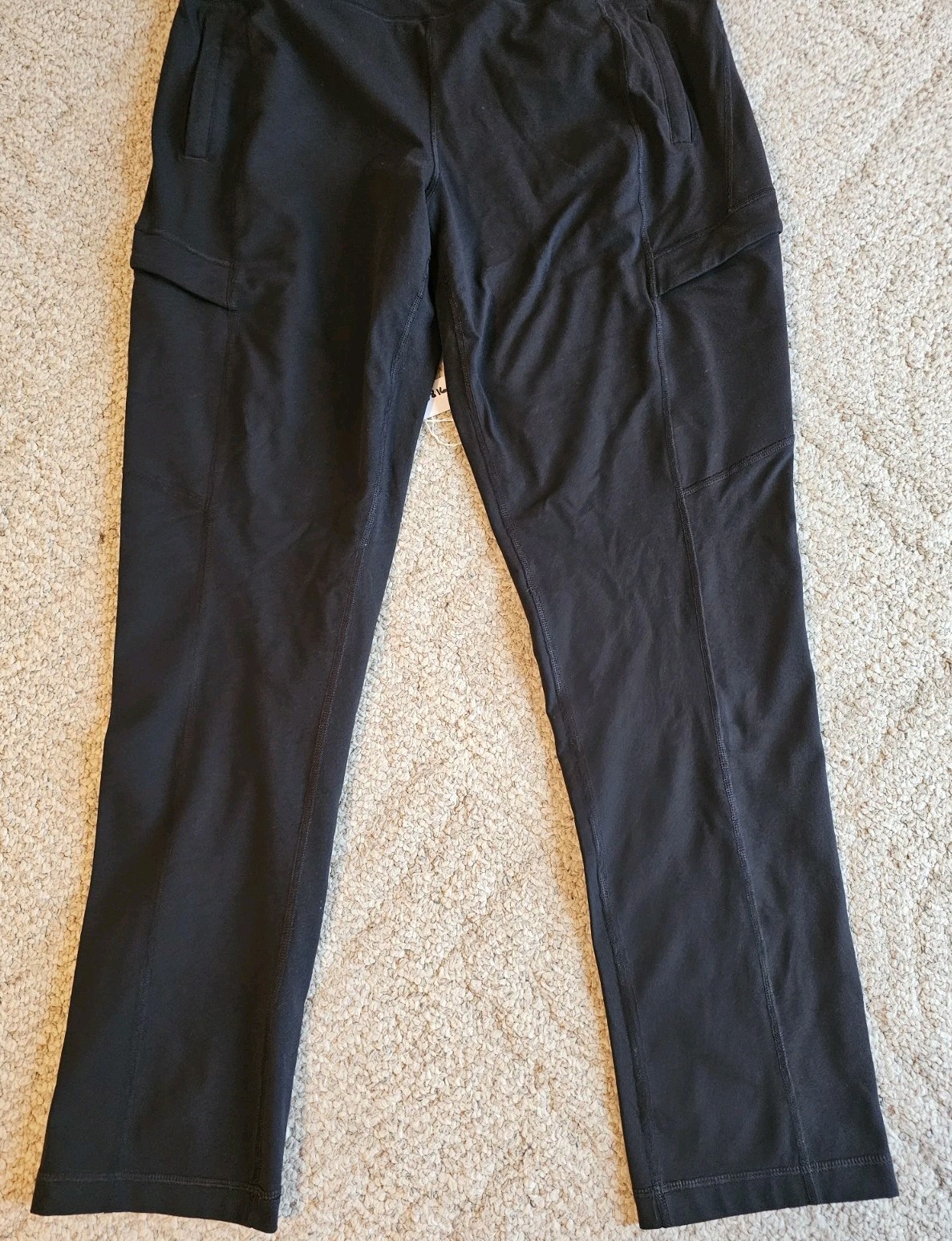 Duluth Trading NoGA Womens Namastash Slim Leg Pant Large X 31 Black 44623  8816