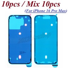 10x OEM Front Back LCD Frame Water Resistant Seal Adhesive For iPhone 16 Pro Max