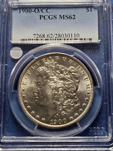 1900-O/CC PCGS MS62 Morgan Silver Dollar