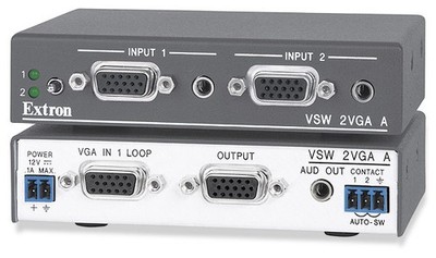 EXTRON VSW 2VGA A Zwei Eingänge VGA und Stereo Audio Switcher
