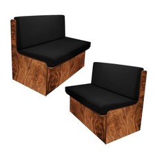 Rv Dinette Cushion Covers,Printing Stretchable Camper Cushion Solid color Black