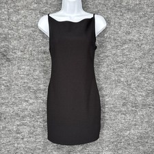 Abercrombie & Fitch Dress Womens MP Black Square Neck Sheath Strappy Short Mini