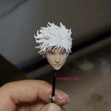 1/12 Jujutsu Kaisen Gojo Satoru Head Carving For 6" VTOYS Romankey Figure Body