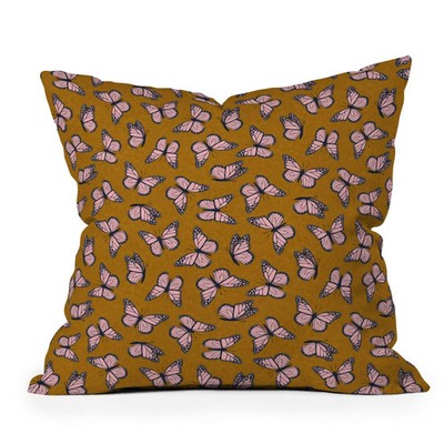 Deny Designs 26''x26'' Little Arrow Design Co. Monarch Butterflies Outdoor