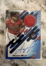 Austin Riley 2025 Topps Pristine #PPAR-AR Pristine Pieces Autograph Relics /75